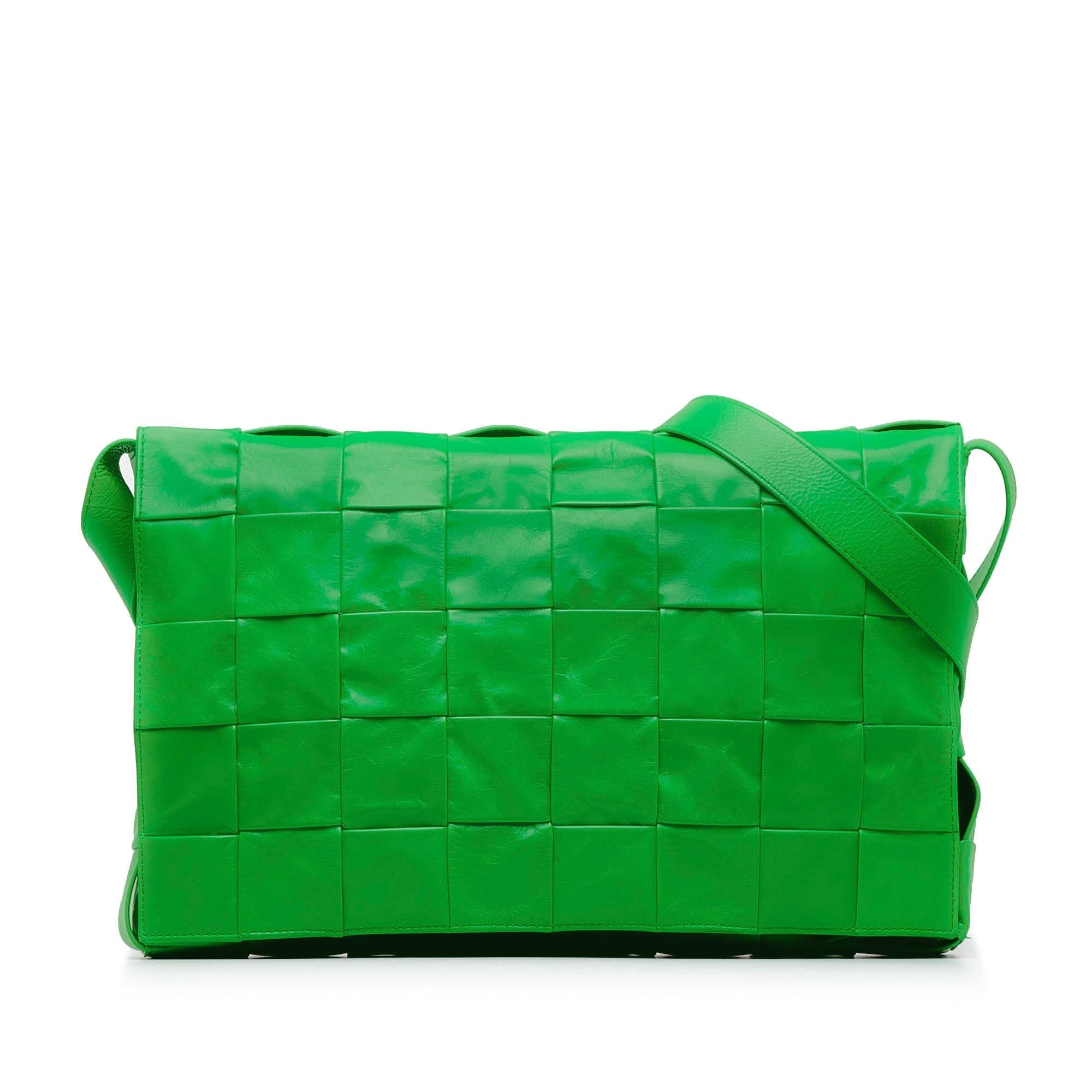 Bottega Veneta Maxi Paper Calfskin Intrecciato Cassette Crossbody