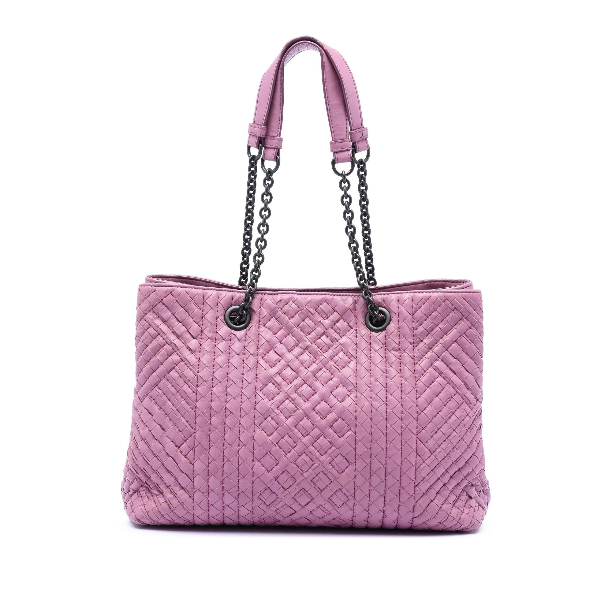 Bottega Veneta Medium Nappa Intrecciato Boutis Double Chain Tote