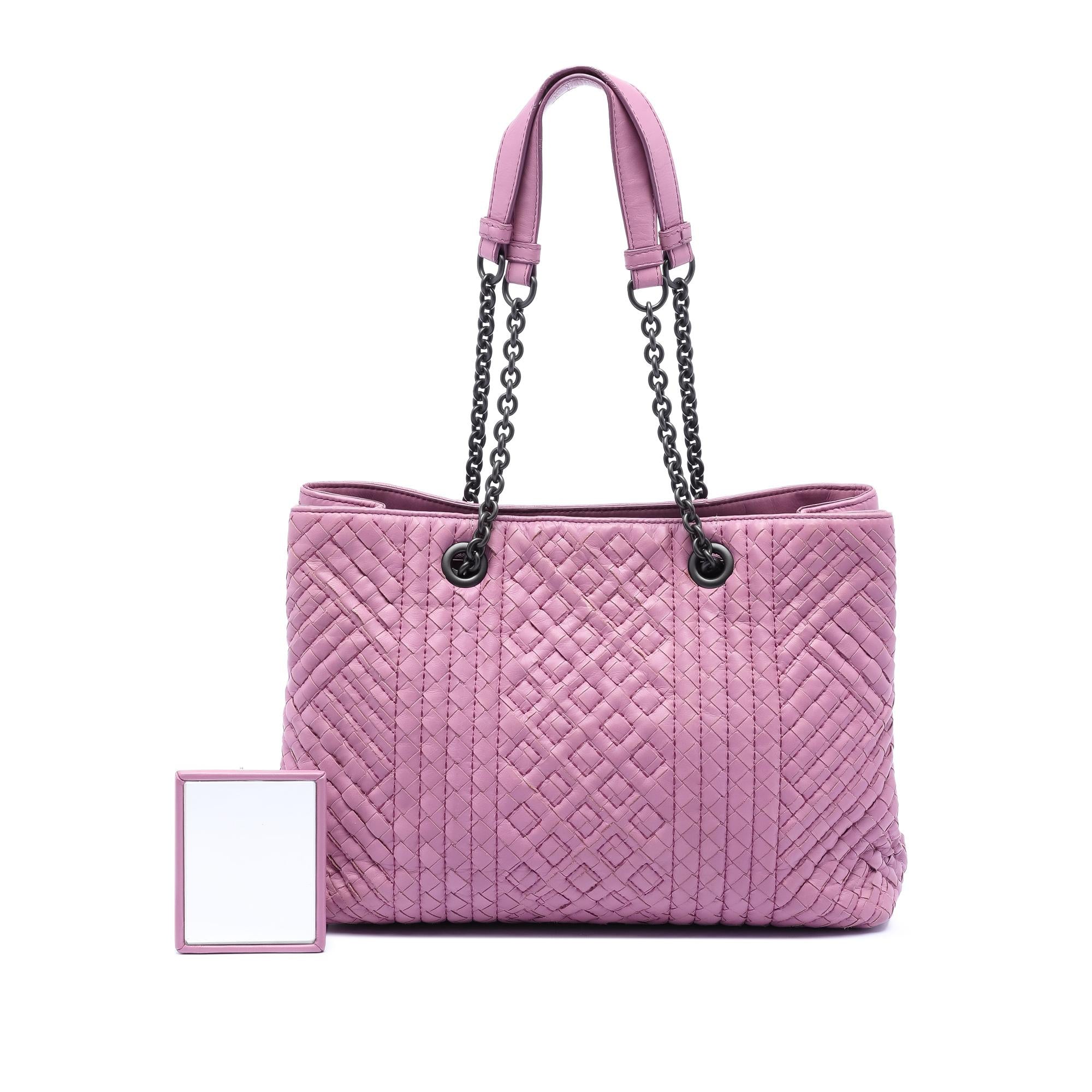 Bottega Veneta Medium Nappa Intrecciato Boutis Double Chain Tote - Image 5