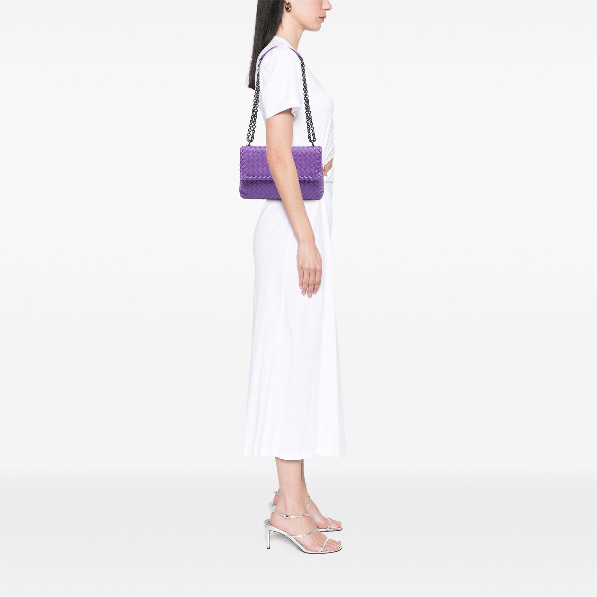 Bottega Veneta Medium Nappa Intrecciato Olimpia Shoulder Bag - Image 5