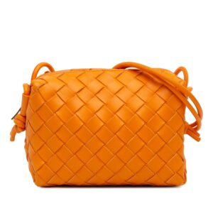 Bottega Veneta Mini Lambskin Intrecciato Loop Camera Bag