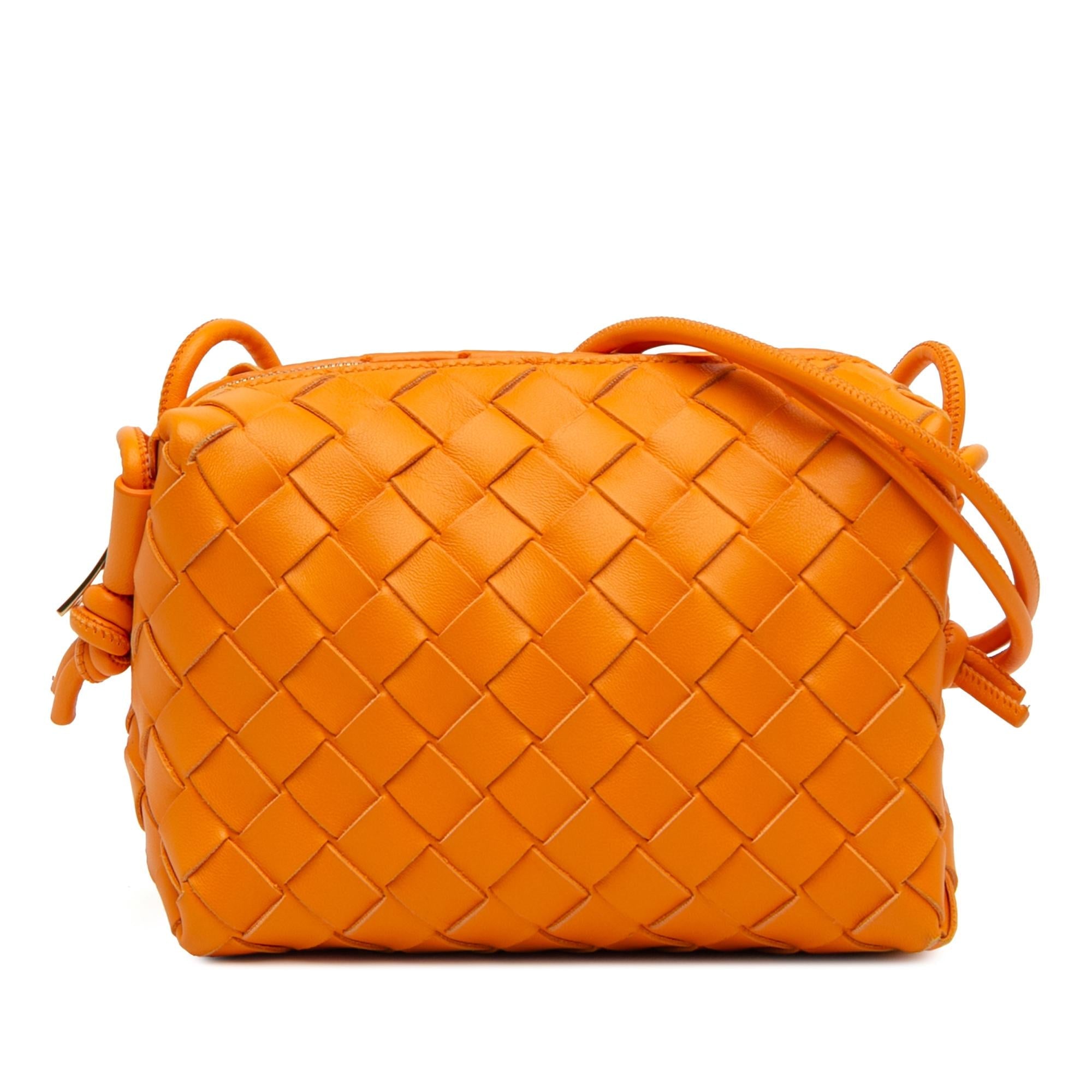 Bottega Veneta Mini Lambskin Intrecciato Loop Camera Bag