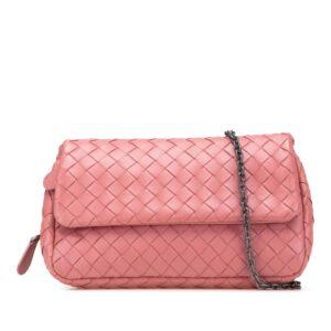 Bottega Veneta Mini Nappa Intrecciato Expandable Chain Crossbody
