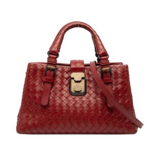 Bottega Veneta Mini Nappa Intrecciato Roma Satchel