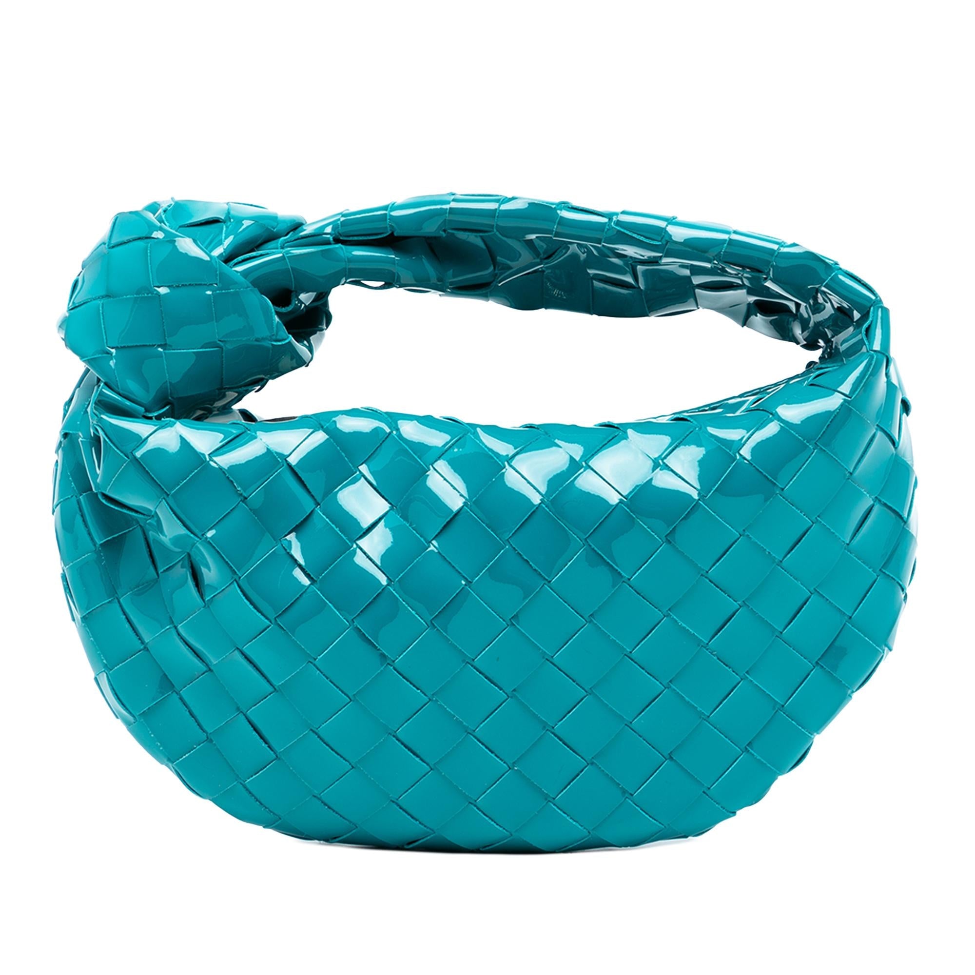 Bottega Veneta Mini Patent Intrecciato Jodie
