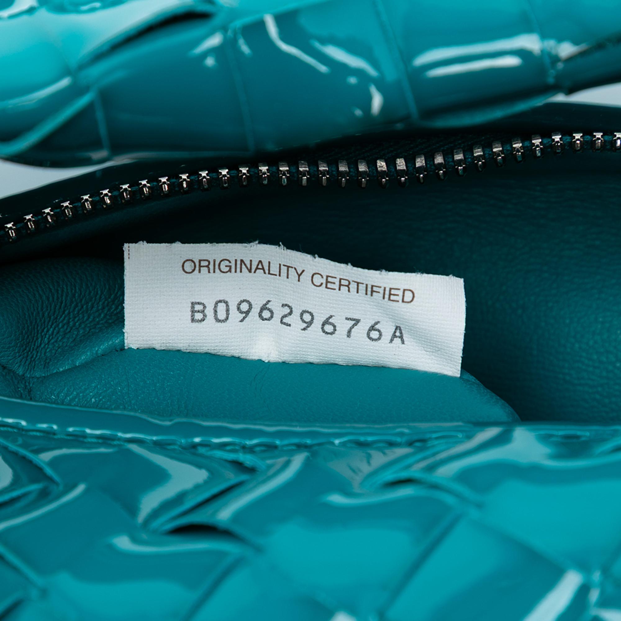 Bottega Veneta Mini Patent Intrecciato Jodie - Image 7