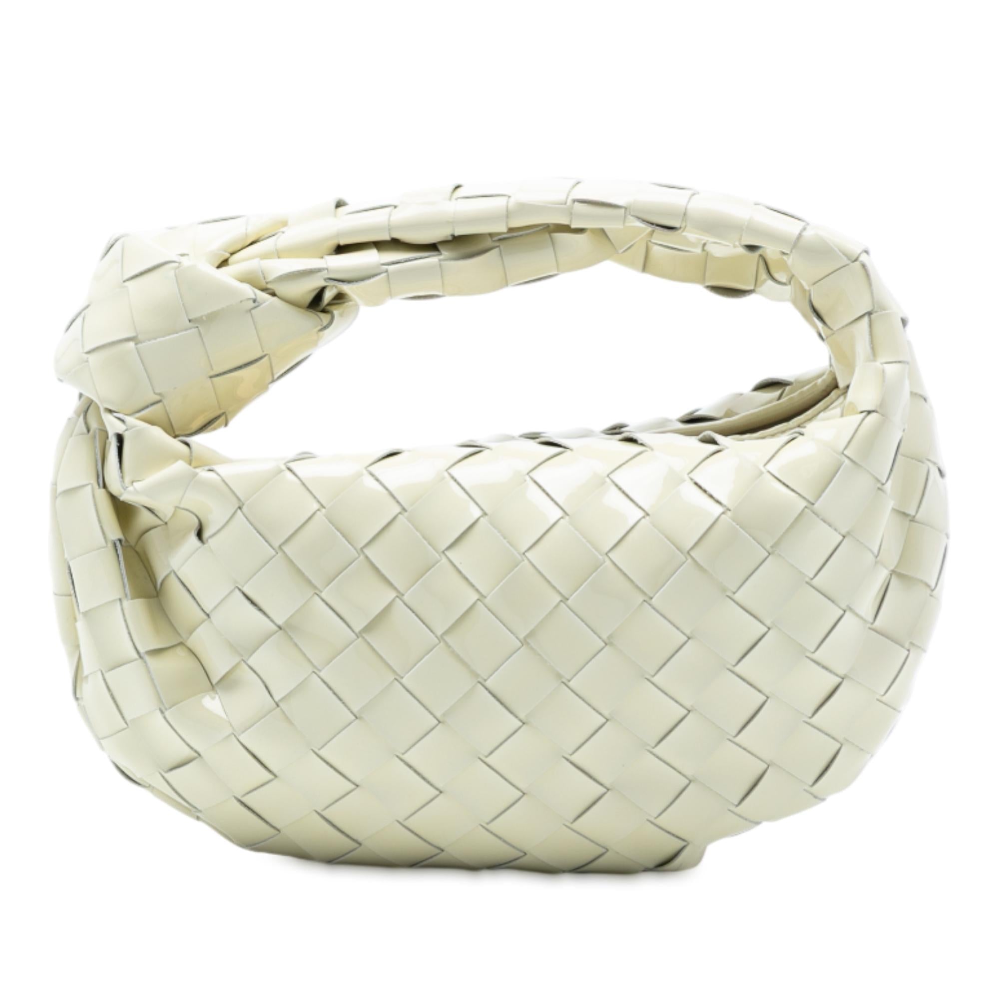 Bottega Veneta Mini Patent Intrecciato Jodie