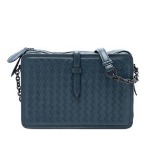 Bottega Veneta Nappa Intrecciato Belt Flap Camera Bag