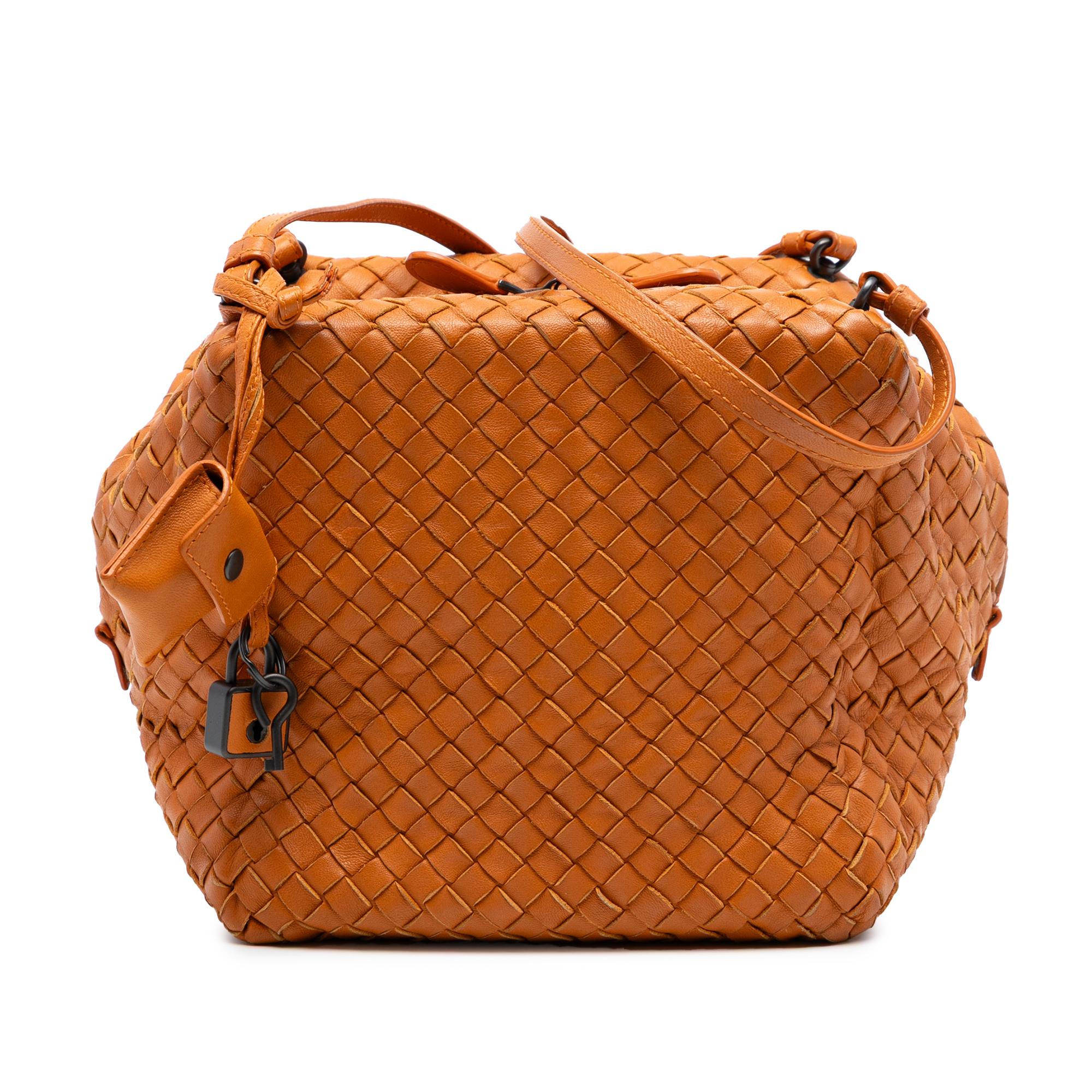 Bottega Veneta Nappa Intrecciato Cube Crossbody