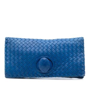 Bottega Veneta Nappa Intrecciato Turn Lock Clutch