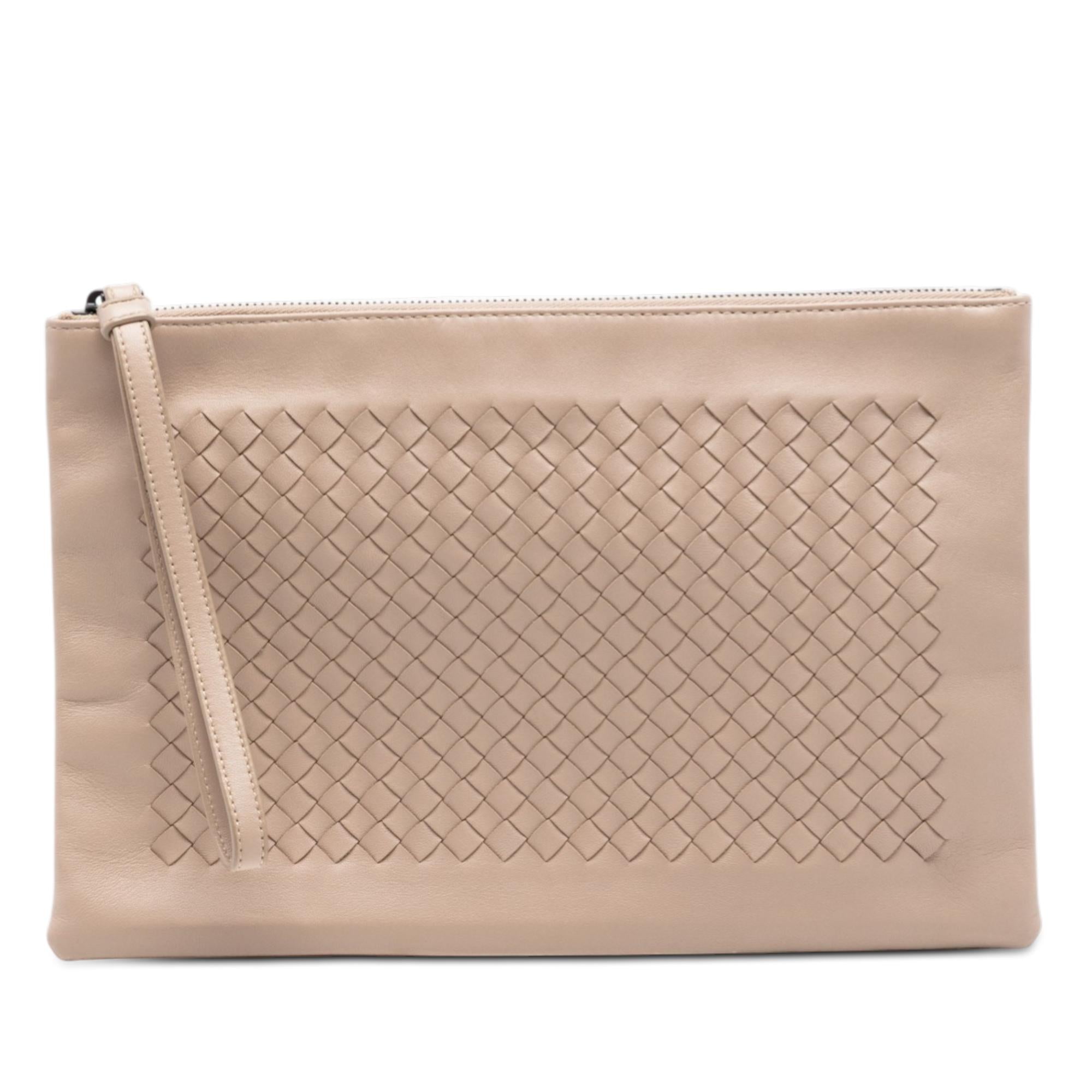 Bottega Veneta Nappa Intrecciato Wristlet Clutch