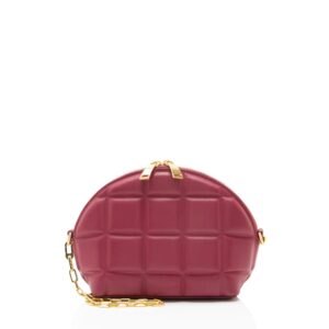 Bottega Veneta Padded Leather Half Moon Mini Crossbody