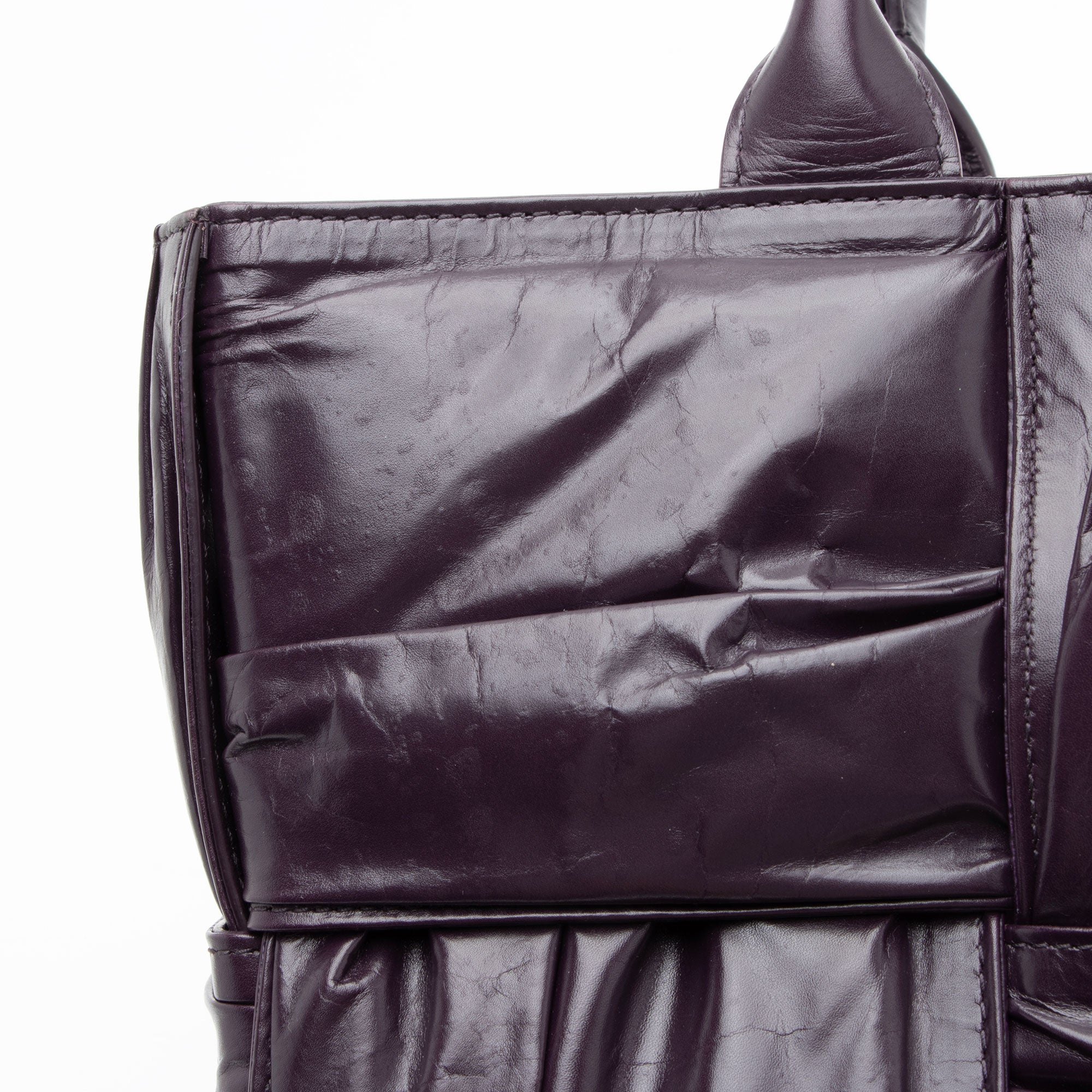 Bottega Veneta Pleated Calfskin Arco Small Tote - Image 12