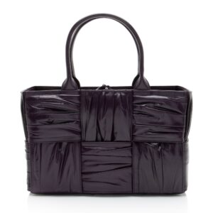 Bottega Veneta Pleated Calfskin Arco Small Tote