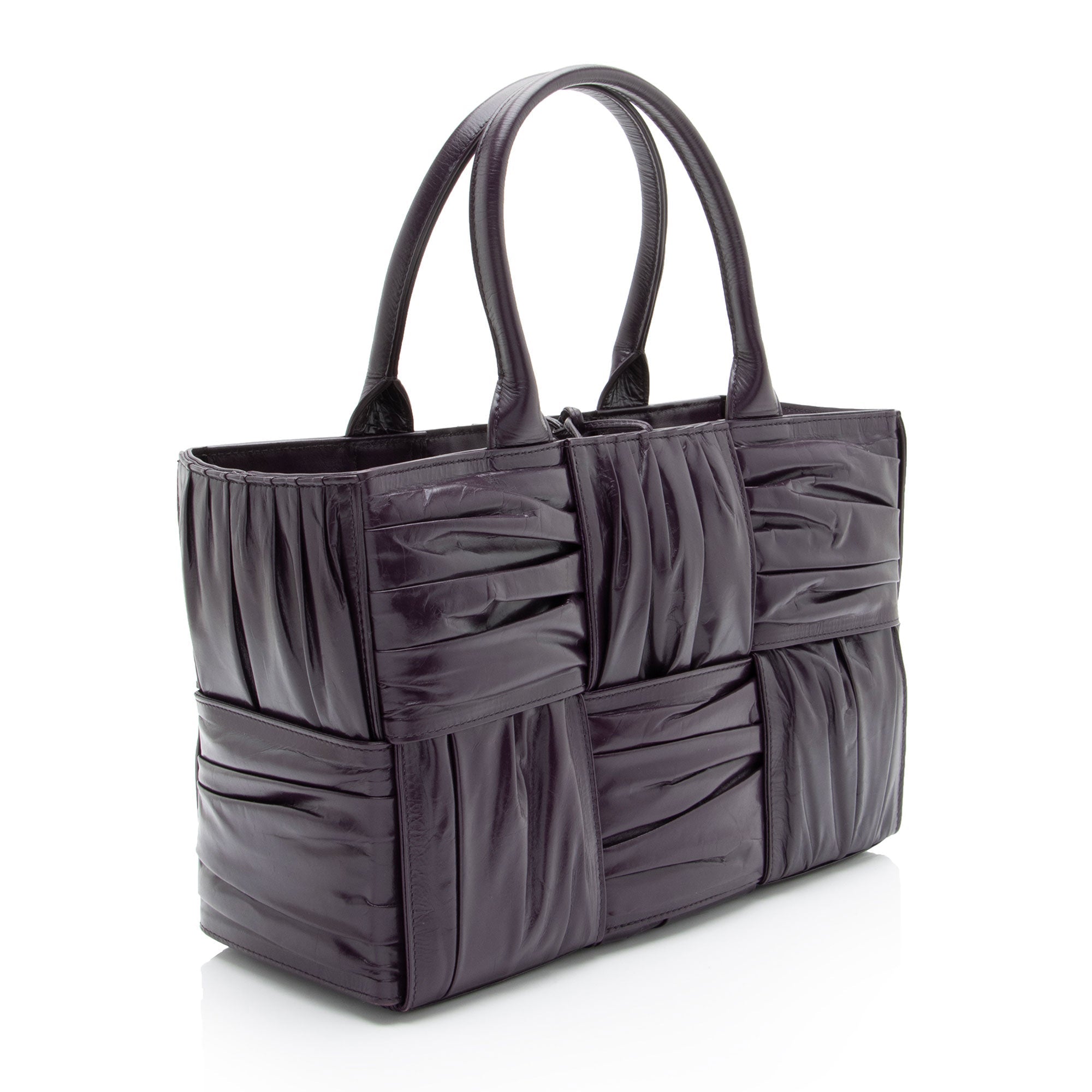 Bottega Veneta Pleated Calfskin Arco Small Tote - Image 2