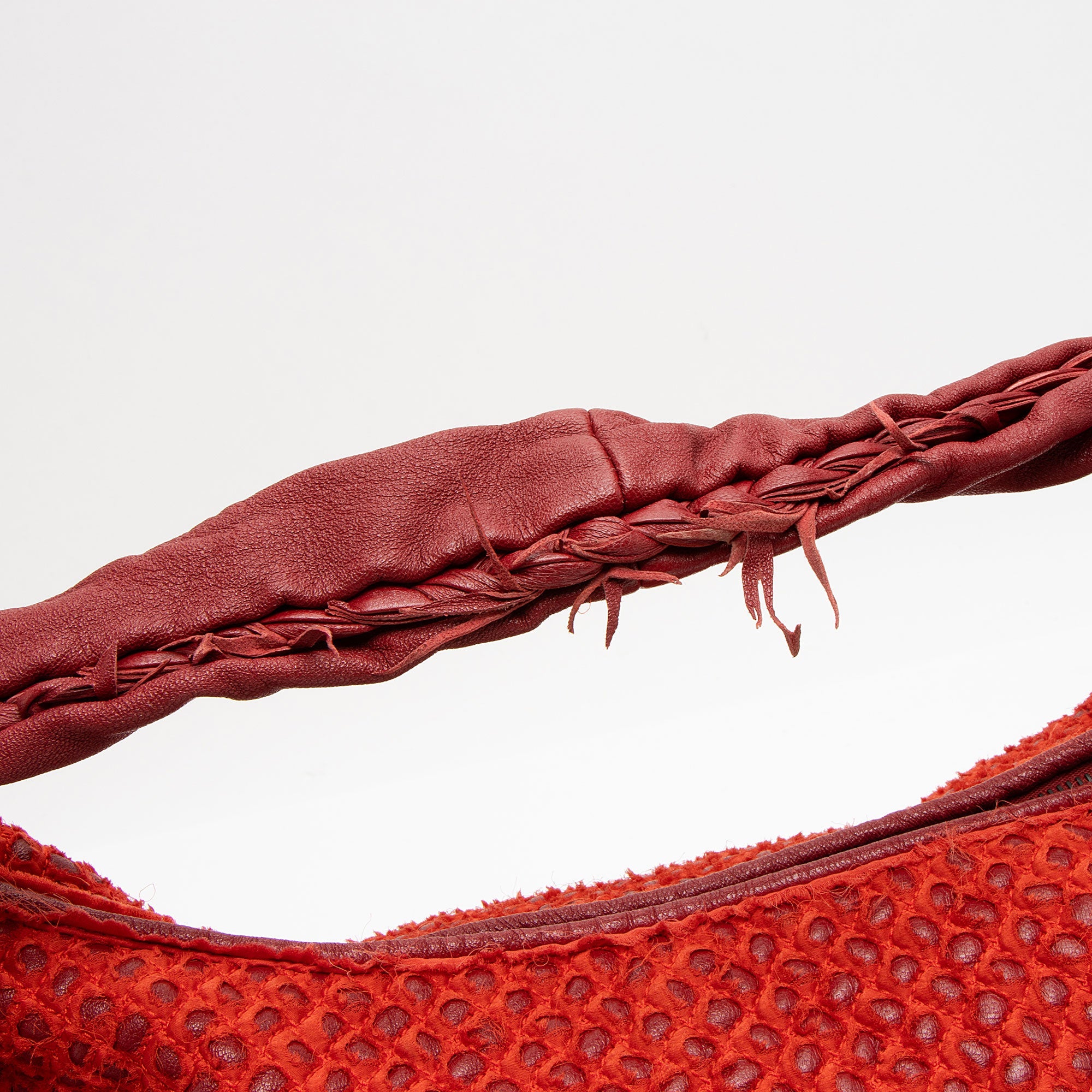 Bottega Veneta Silk Nappa Fuzzy Ponza Large Hobo - Image 9