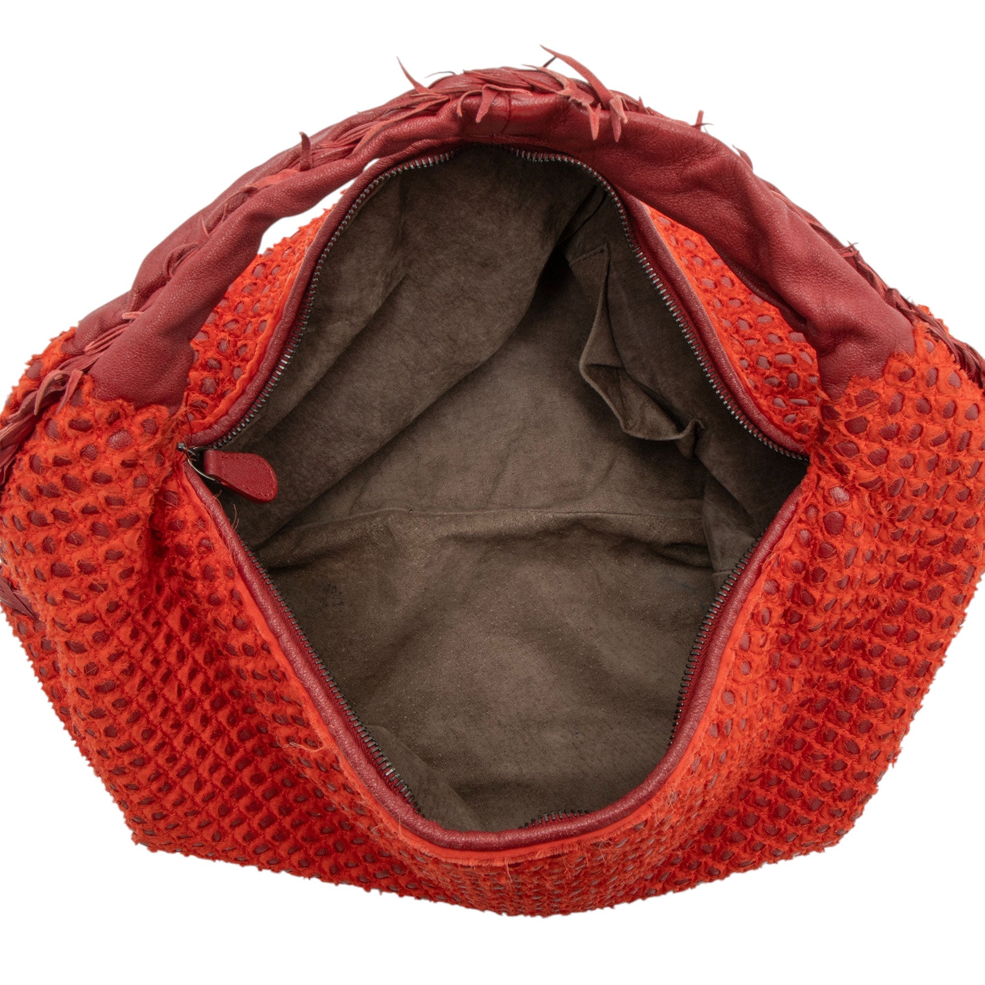 Bottega Veneta Silk Nappa Fuzzy Ponza Large Hobo - Image 6