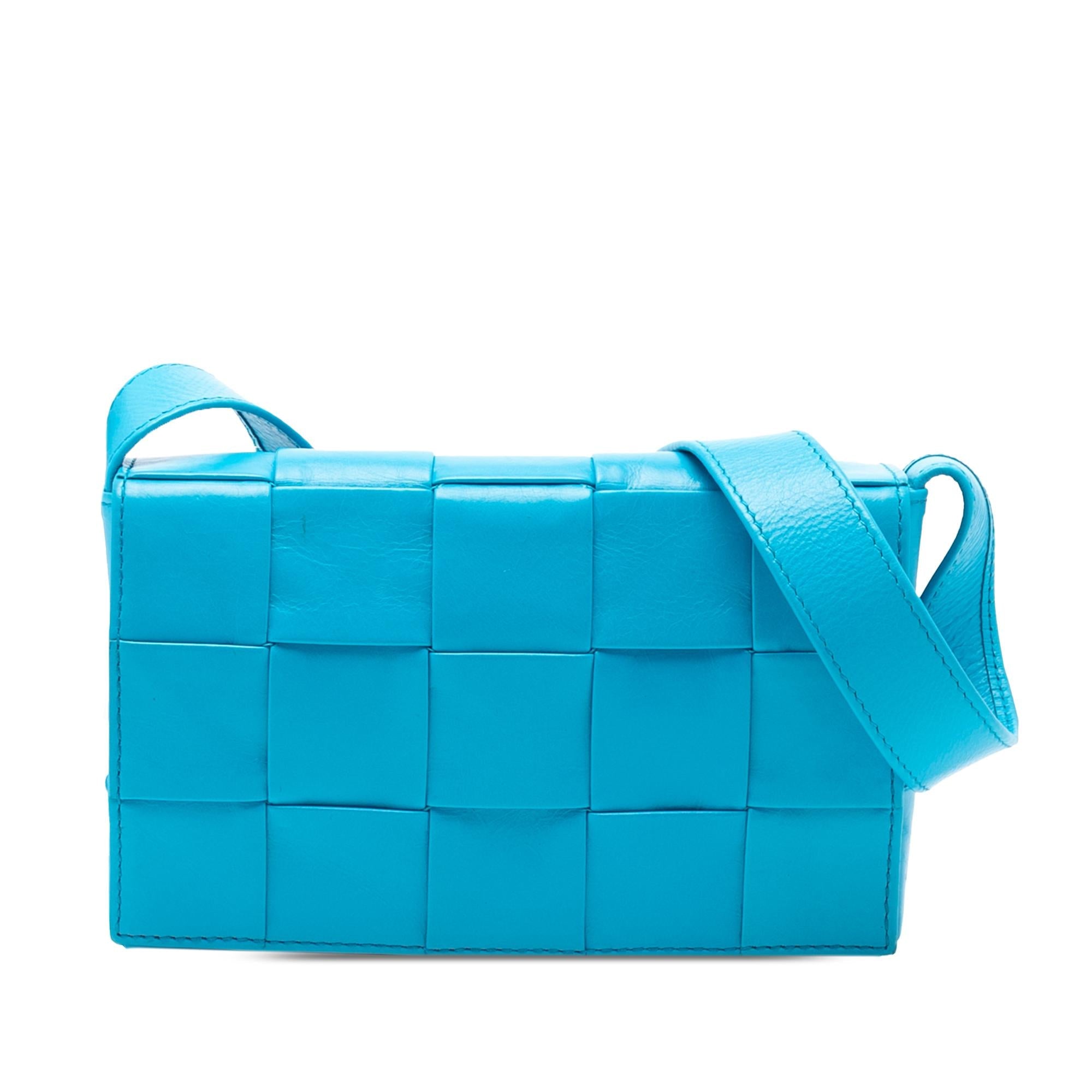 Bottega Veneta Small Paper Calfskin Intrecciato Cassette Crossbody