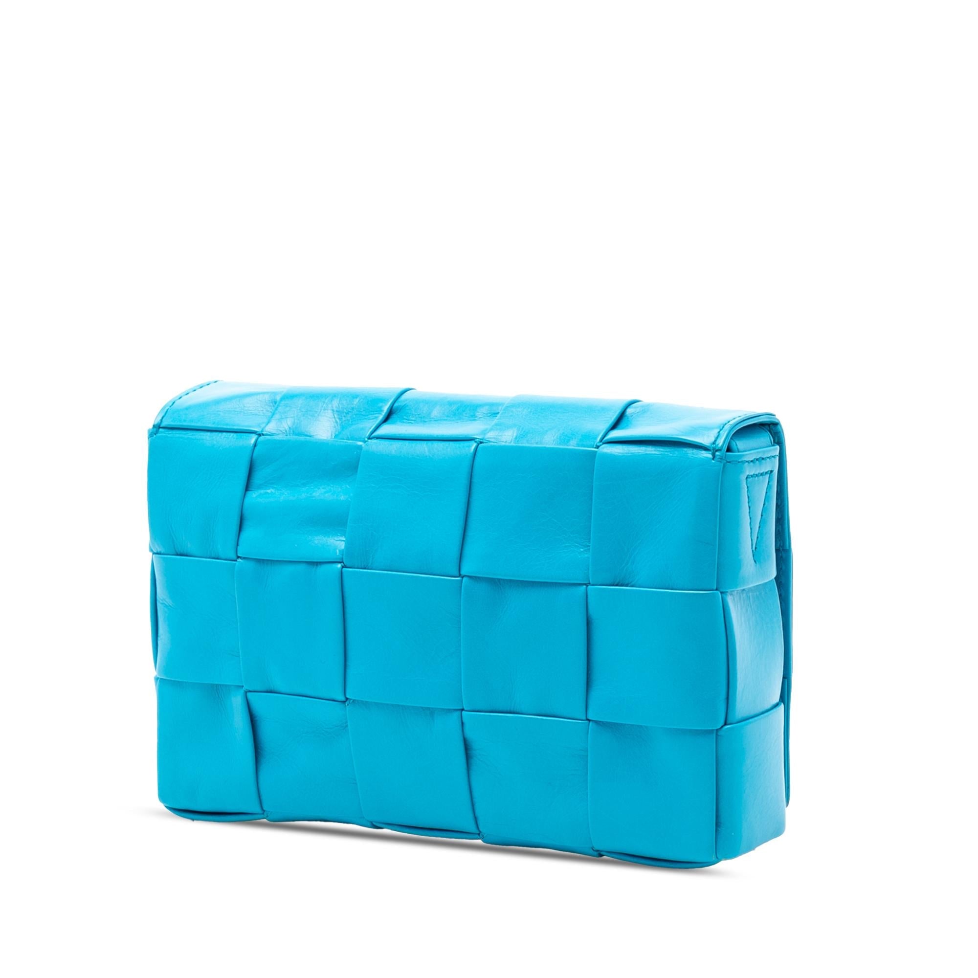 Bottega Veneta Small Paper Calfskin Intrecciato Cassette Crossbody - Image 2