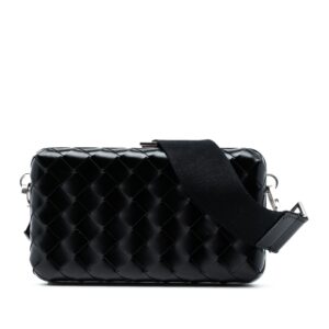 Bottega Veneta Spazzolato Intrecciato Box Messenger Bag