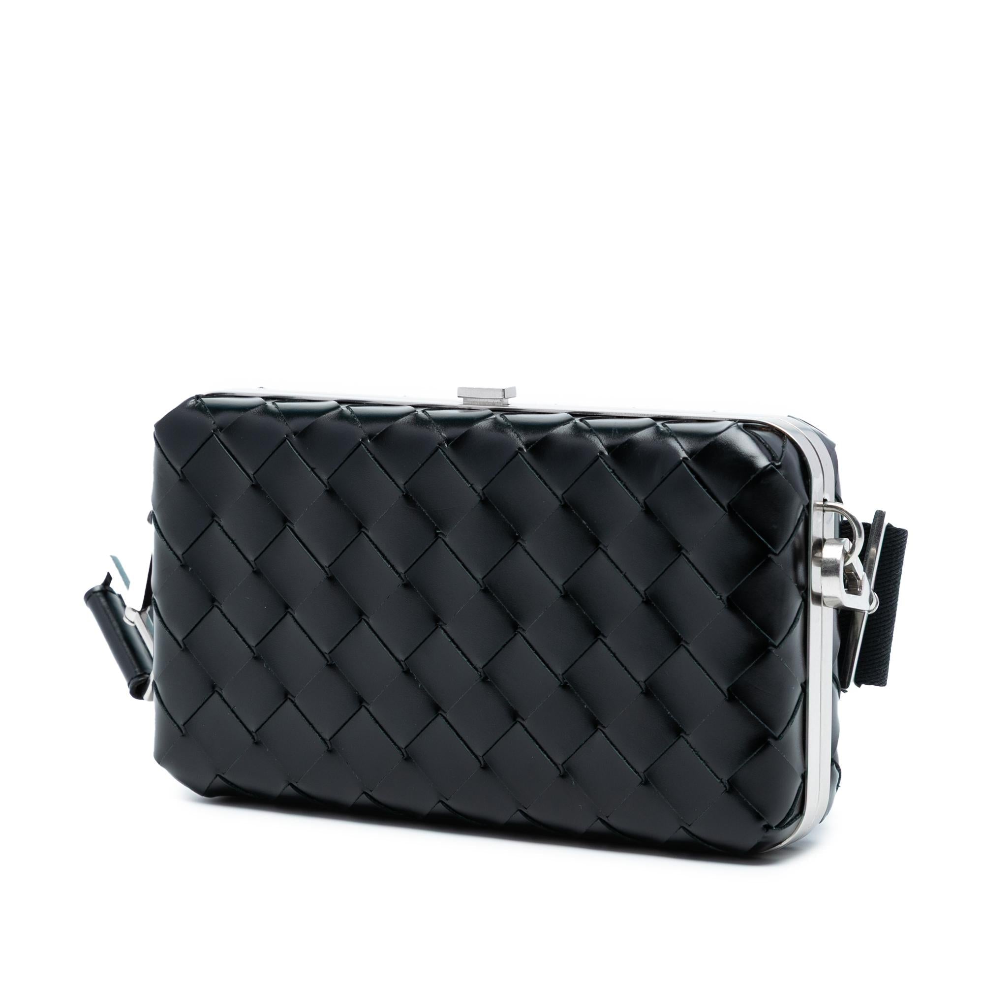 Bottega Veneta Spazzolato Intrecciato Box Messenger Bag - Image 2