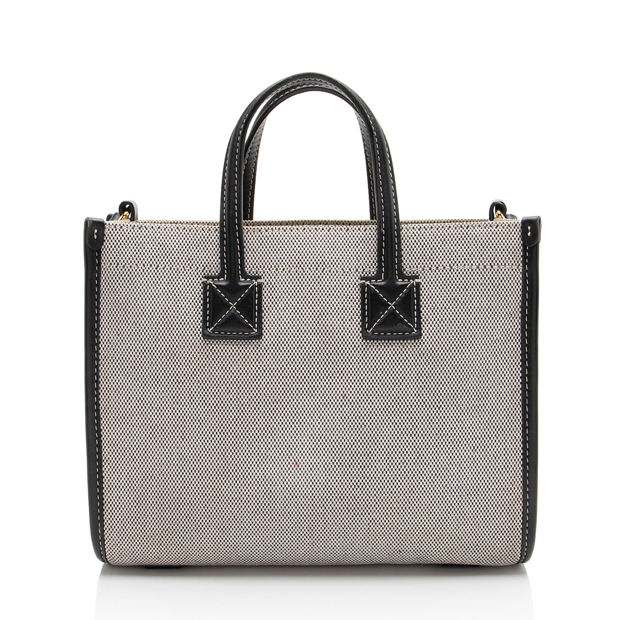 Burberry Canvas Freya Horseferry Mini Tote - Image 3