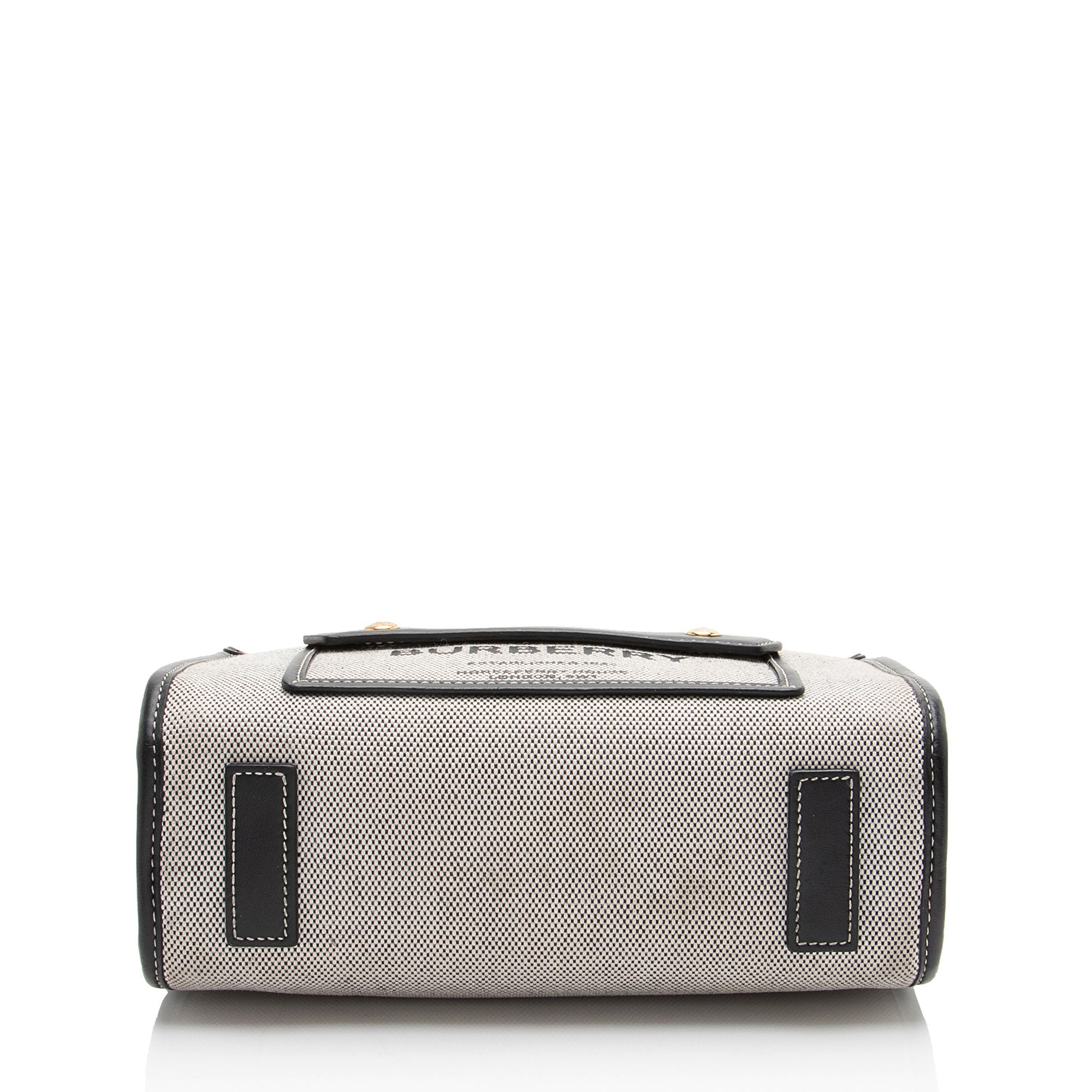 Burberry Canvas Freya Horseferry Mini Tote - Image 4