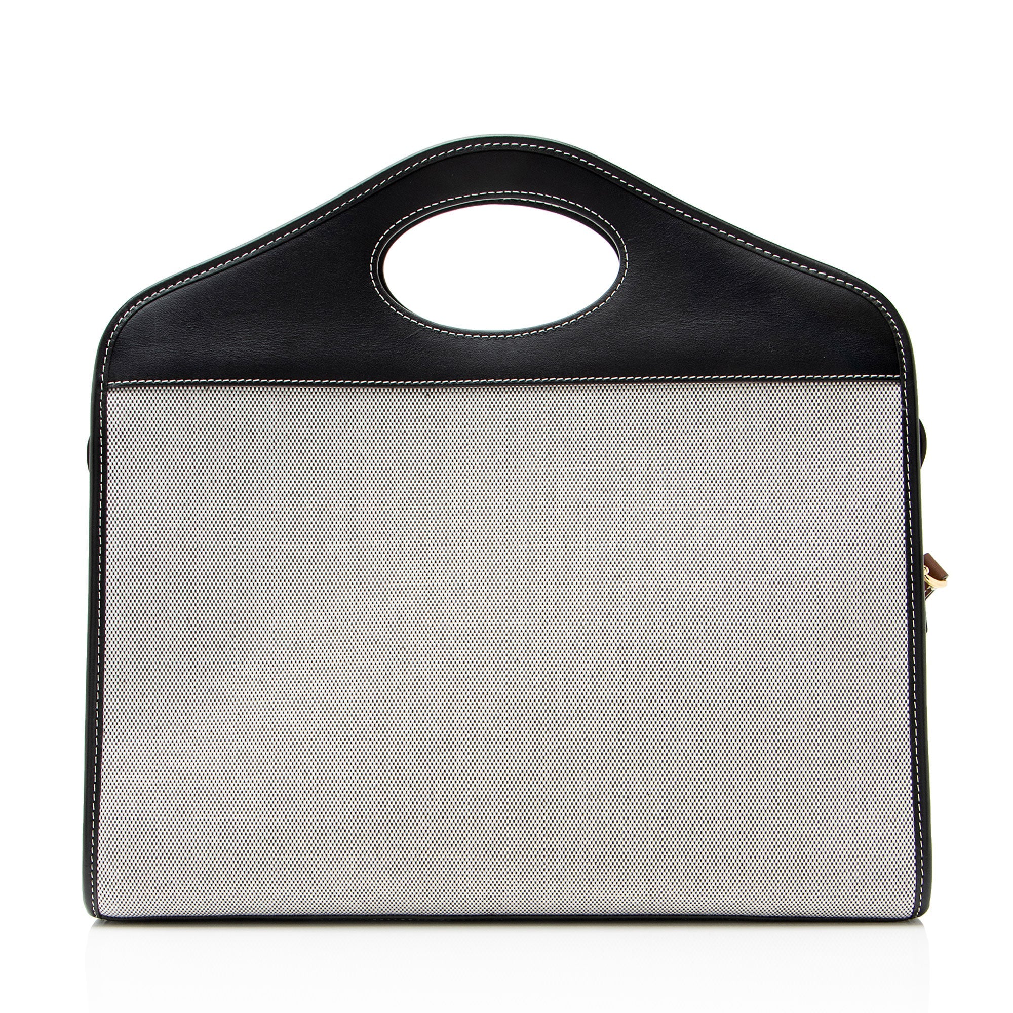 Burberry Canvas Horseferry Medium Pocket Tote - Image 3