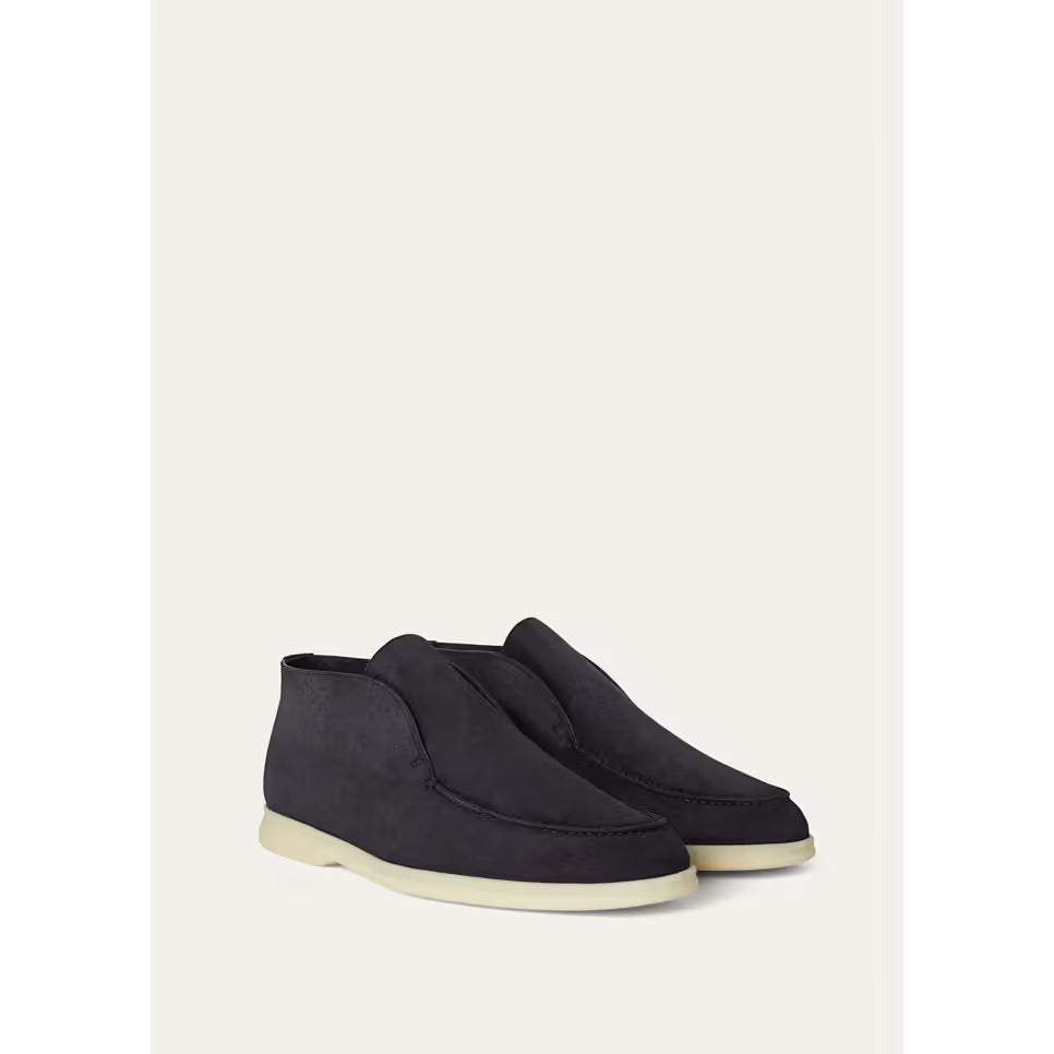 Bottillons Loro Piana - Open Walk - Bleu Marine