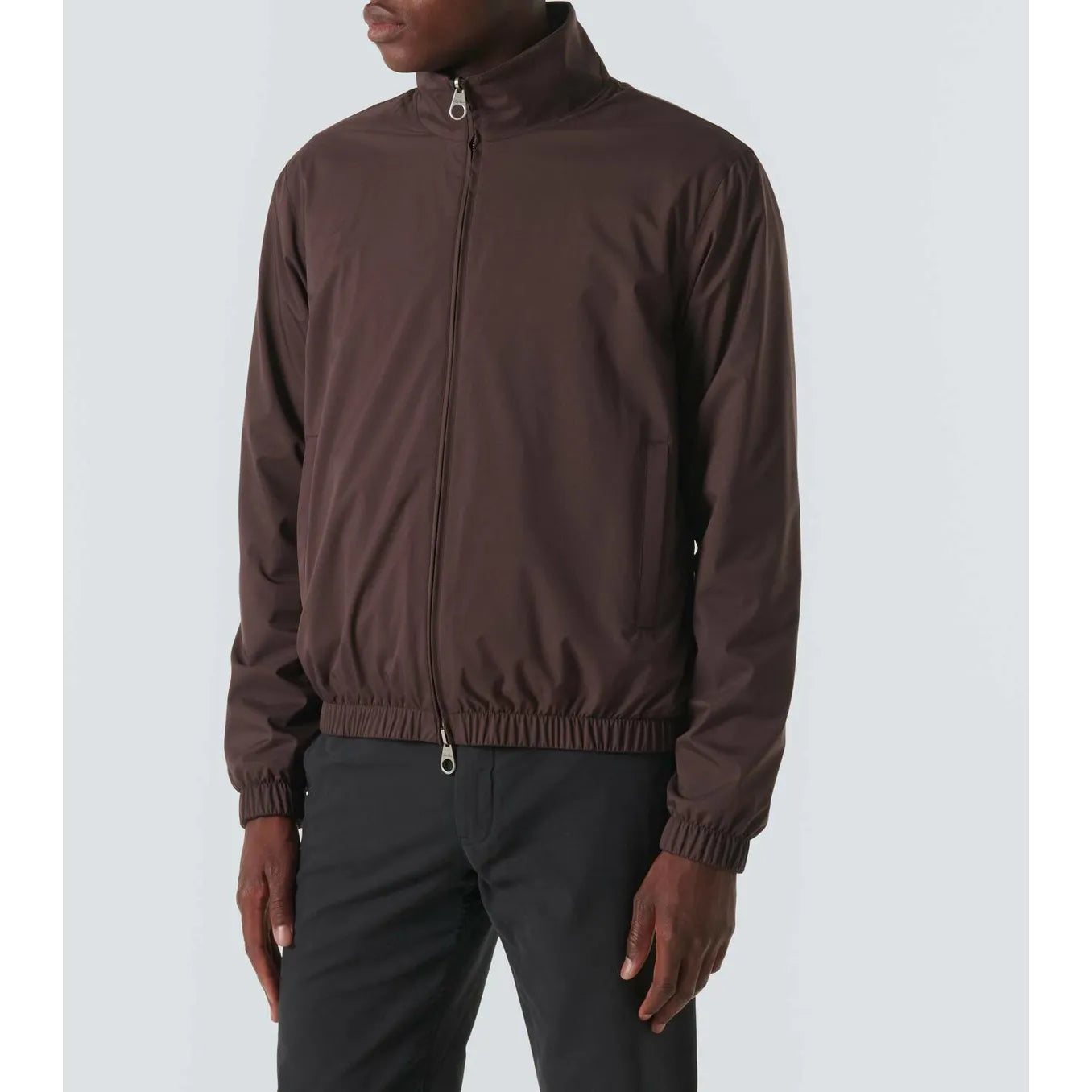 Bomber Loro Piana - En tissu Windmate - Marron - Image 3