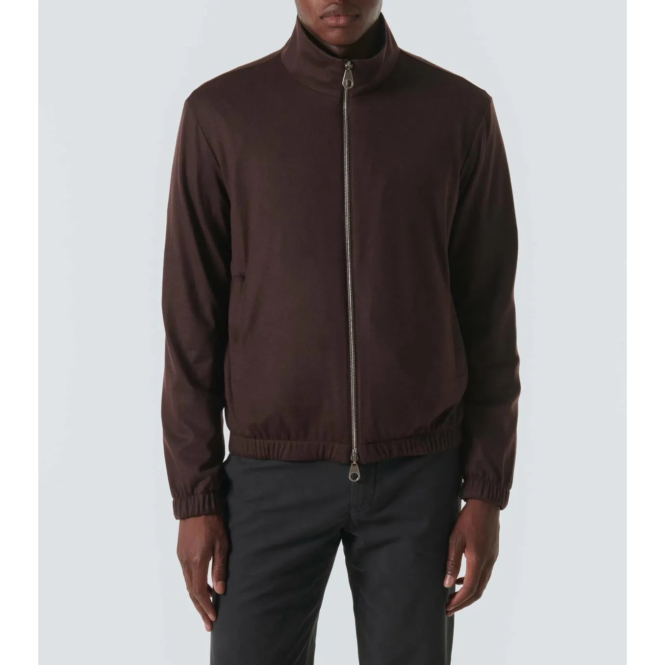 Bomber Loro Piana - En tissu Windmate - Marron - Image 6