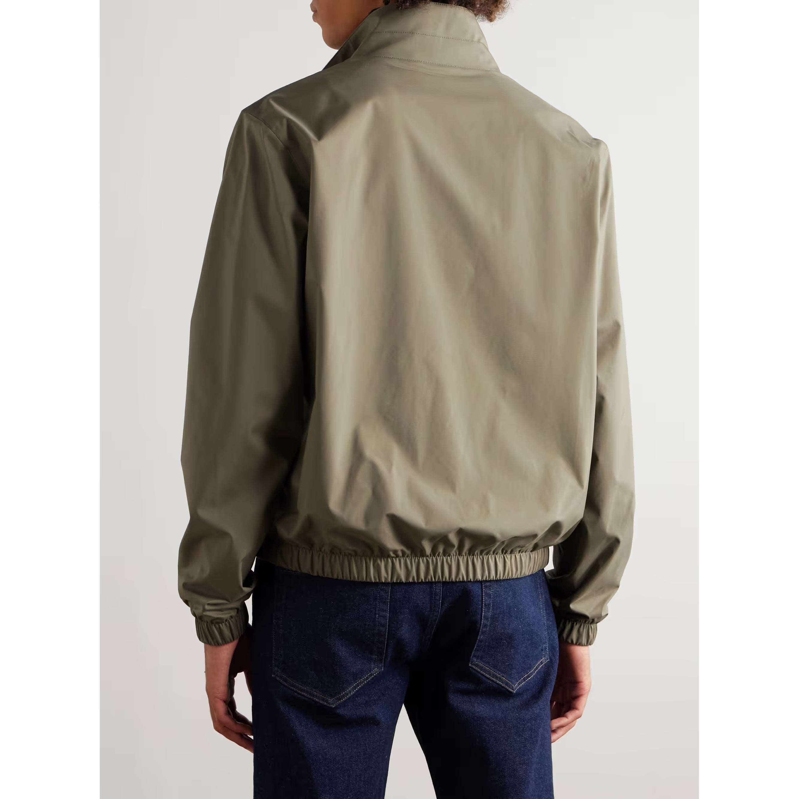 Bomber Loro Piana - En tissu Windmate - Vert - Image 4